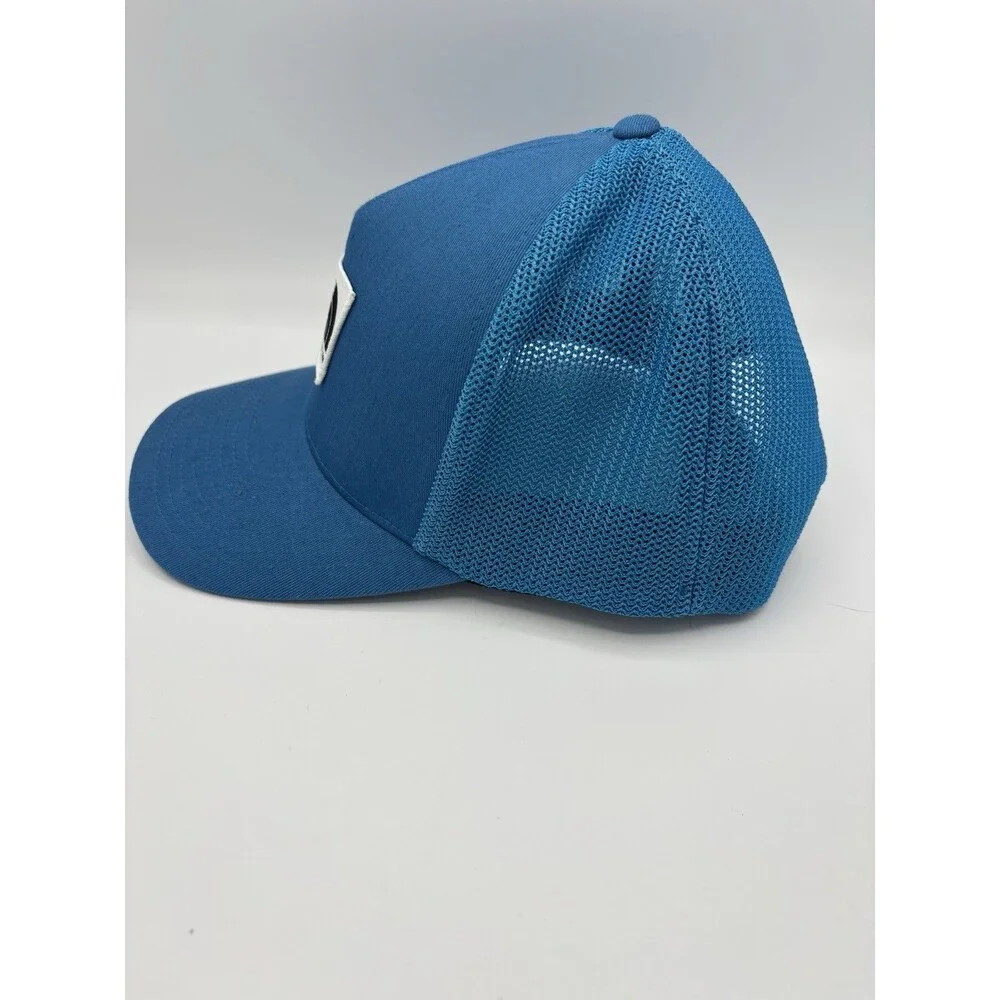 The North Face Flex Fit Snap Back Trucker Hat Keep it Patched Blue